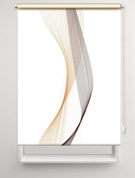 Rollo Stream two coffee – Curry, Rollo, Motivrollo, Rollo mit Druck, Fotorollo, bedrucktes Rollo, Fensterrollo,verdunkelndes Rollo, Sonnenschutz Rollo
